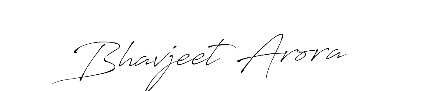 How to make Bhavjeet Arora name signature. Use Antro_Vectra style for creating short signs online. This is the latest handwritten sign. Bhavjeet Arora signature style 6 images and pictures png