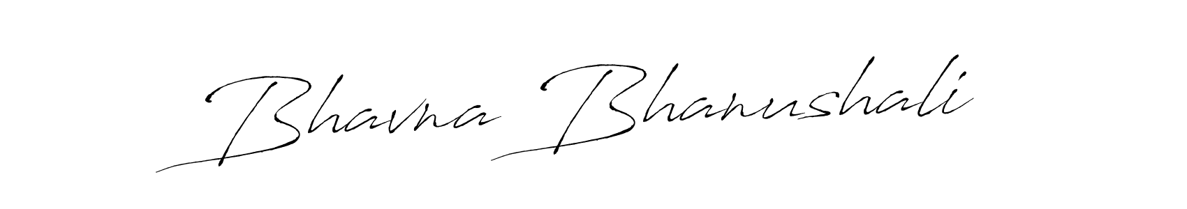 Make a beautiful signature design for name Bhavna Bhanushali. With this signature (Antro_Vectra) style, you can create a handwritten signature for free. Bhavna Bhanushali signature style 6 images and pictures png