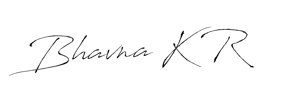 Bhavna K R stylish signature style. Best Handwritten Sign (Antro_Vectra) for my name. Handwritten Signature Collection Ideas for my name Bhavna K R. Bhavna K R signature style 6 images and pictures png