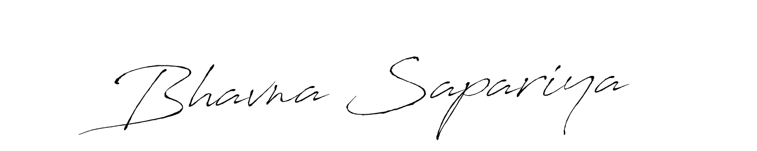 How to make Bhavna Sapariya name signature. Use Antro_Vectra style for creating short signs online. This is the latest handwritten sign. Bhavna Sapariya signature style 6 images and pictures png