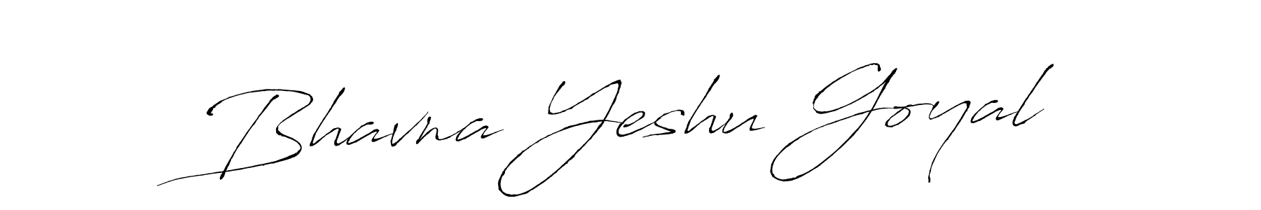 Antro_Vectra is a professional signature style that is perfect for those who want to add a touch of class to their signature. It is also a great choice for those who want to make their signature more unique. Get Bhavna Yeshu Goyal name to fancy signature for free. Bhavna Yeshu Goyal signature style 6 images and pictures png