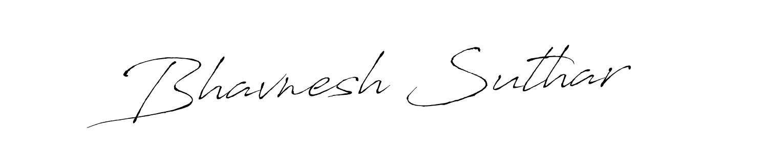 This is the best signature style for the Bhavnesh Suthar name. Also you like these signature font (Antro_Vectra). Mix name signature. Bhavnesh Suthar signature style 6 images and pictures png