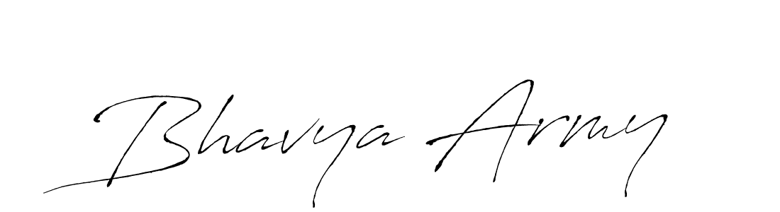 Also we have Bhavya Army name is the best signature style. Create professional handwritten signature collection using Antro_Vectra autograph style. Bhavya Army signature style 6 images and pictures png