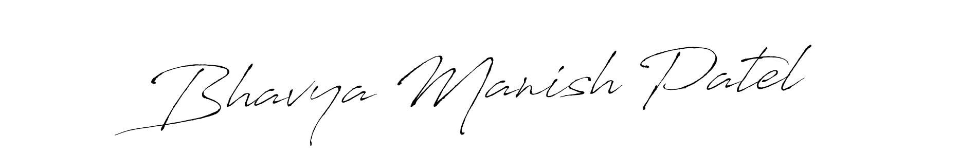 Bhavya Manish Patel stylish signature style. Best Handwritten Sign (Antro_Vectra) for my name. Handwritten Signature Collection Ideas for my name Bhavya Manish Patel. Bhavya Manish Patel signature style 6 images and pictures png