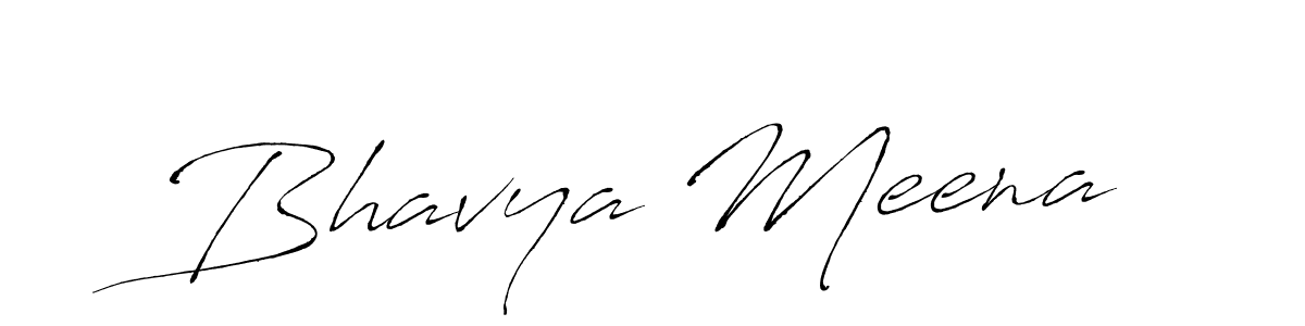 Use a signature maker to create a handwritten signature online. With this signature software, you can design (Antro_Vectra) your own signature for name Bhavya Meena. Bhavya Meena signature style 6 images and pictures png