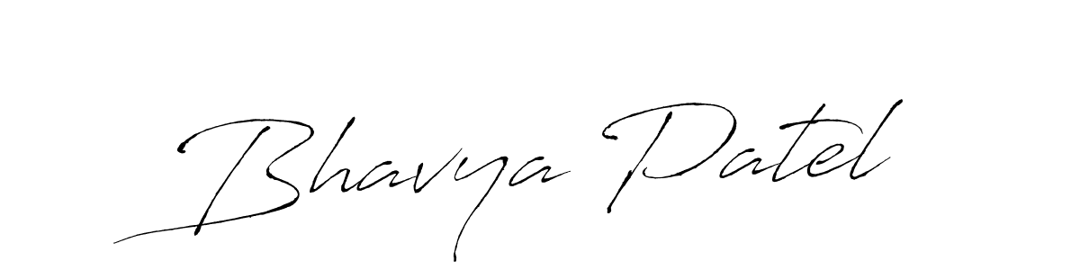 Design your own signature with our free online signature maker. With this signature software, you can create a handwritten (Antro_Vectra) signature for name Bhavya Patel. Bhavya Patel signature style 6 images and pictures png