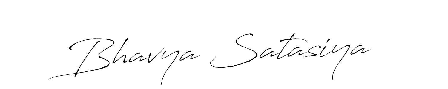 Make a beautiful signature design for name Bhavya Satasiya. With this signature (Antro_Vectra) style, you can create a handwritten signature for free. Bhavya Satasiya signature style 6 images and pictures png