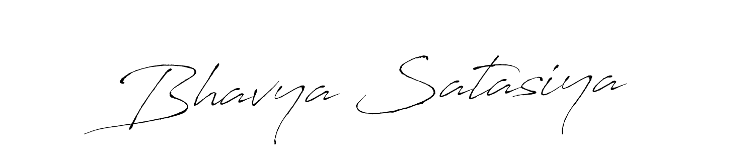 Make a beautiful signature design for name Bhavya Satasiya. With this signature (Antro_Vectra) style, you can create a handwritten signature for free. Bhavya Satasiya signature style 6 images and pictures png