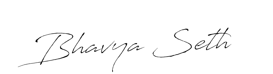 The best way (Antro_Vectra) to make a short signature is to pick only two or three words in your name. The name Bhavya Seth include a total of six letters. For converting this name. Bhavya Seth signature style 6 images and pictures png