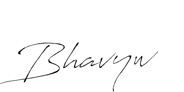 Make a beautiful signature design for name Bhavyw. With this signature (Antro_Vectra) style, you can create a handwritten signature for free. Bhavyw signature style 6 images and pictures png