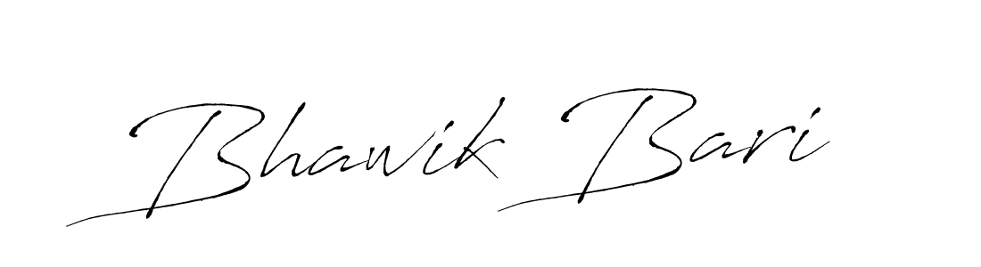 Design your own signature with our free online signature maker. With this signature software, you can create a handwritten (Antro_Vectra) signature for name Bhawik Bari. Bhawik Bari signature style 6 images and pictures png