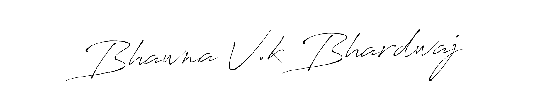 The best way (Antro_Vectra) to make a short signature is to pick only two or three words in your name. The name Bhawna V.k Bhardwaj include a total of six letters. For converting this name. Bhawna V.k Bhardwaj signature style 6 images and pictures png