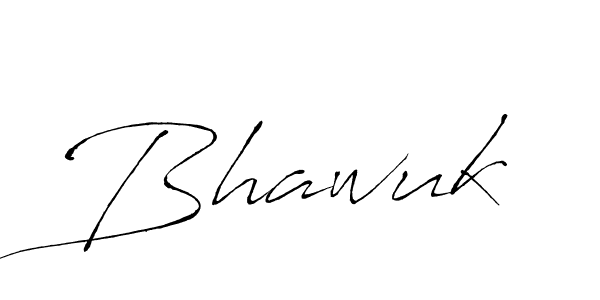 Make a beautiful signature design for name Bhawuk. With this signature (Antro_Vectra) style, you can create a handwritten signature for free. Bhawuk signature style 6 images and pictures png