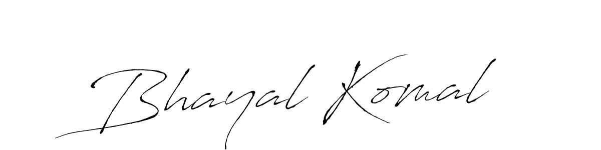 How to make Bhayal Komal name signature. Use Antro_Vectra style for creating short signs online. This is the latest handwritten sign. Bhayal Komal signature style 6 images and pictures png