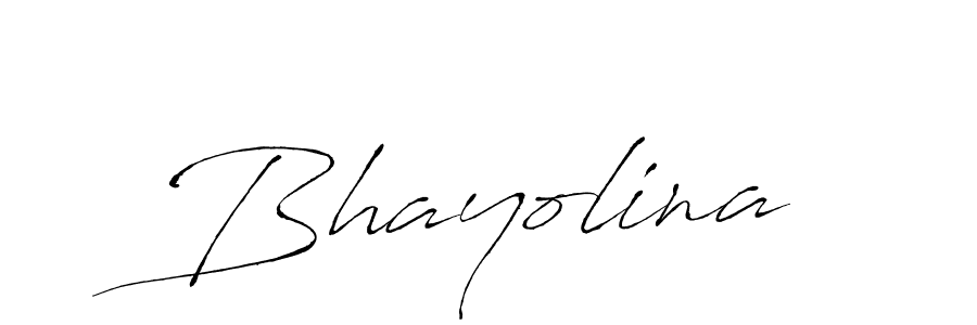 How to make Bhayolina signature? Antro_Vectra is a professional autograph style. Create handwritten signature for Bhayolina name. Bhayolina signature style 6 images and pictures png