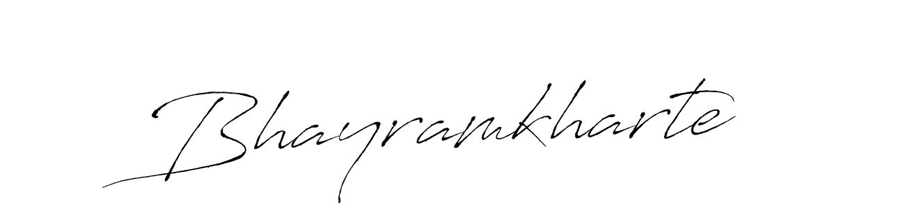 Make a beautiful signature design for name Bhayramkharte. With this signature (Antro_Vectra) style, you can create a handwritten signature for free. Bhayramkharte signature style 6 images and pictures png