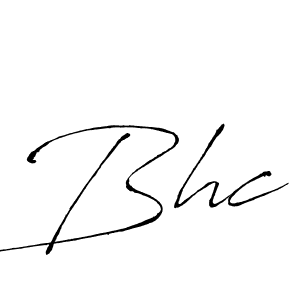 You should practise on your own different ways (Antro_Vectra) to write your name (Bhc) in signature. don't let someone else do it for you. Bhc signature style 6 images and pictures png