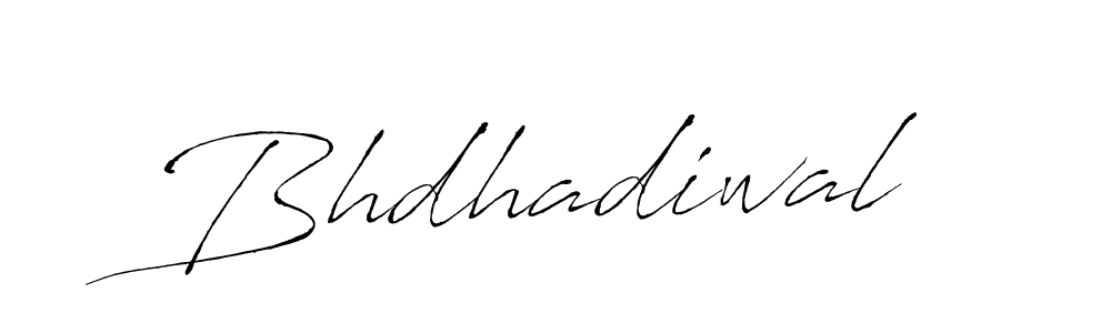 It looks lik you need a new signature style for name Bhdhadiwal. Design unique handwritten (Antro_Vectra) signature with our free signature maker in just a few clicks. Bhdhadiwal signature style 6 images and pictures png