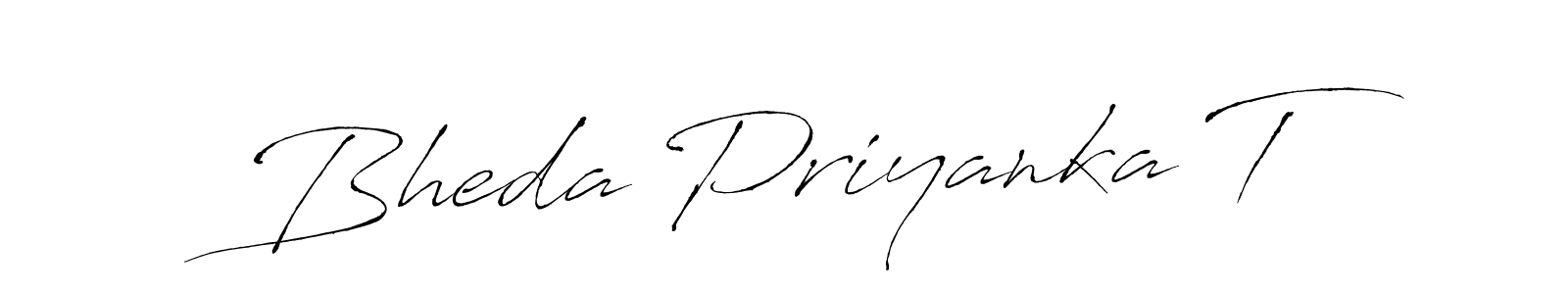 You can use this online signature creator to create a handwritten signature for the name Bheda Priyanka T. This is the best online autograph maker. Bheda Priyanka T signature style 6 images and pictures png