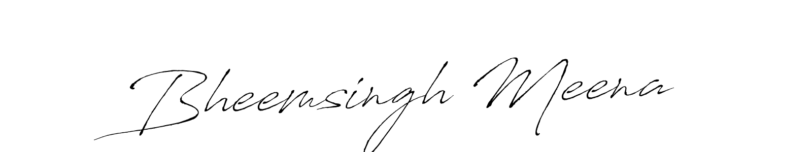 Make a beautiful signature design for name Bheemsingh Meena. With this signature (Antro_Vectra) style, you can create a handwritten signature for free. Bheemsingh Meena signature style 6 images and pictures png