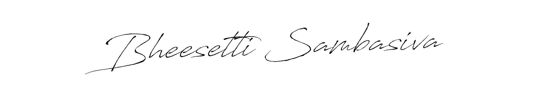 Also we have Bheesetti Sambasiva name is the best signature style. Create professional handwritten signature collection using Antro_Vectra autograph style. Bheesetti Sambasiva signature style 6 images and pictures png