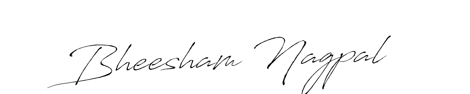 Bheesham Nagpal stylish signature style. Best Handwritten Sign (Antro_Vectra) for my name. Handwritten Signature Collection Ideas for my name Bheesham Nagpal. Bheesham Nagpal signature style 6 images and pictures png