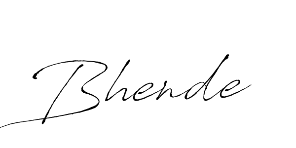 Make a beautiful signature design for name Bhende. Use this online signature maker to create a handwritten signature for free. Bhende signature style 6 images and pictures png