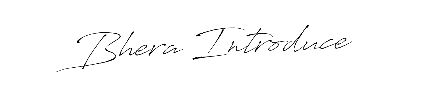 How to make Bhera Introduce signature? Antro_Vectra is a professional autograph style. Create handwritten signature for Bhera Introduce name. Bhera Introduce signature style 6 images and pictures png