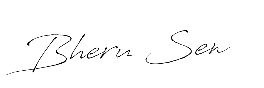 You should practise on your own different ways (Antro_Vectra) to write your name (Bheru Sen) in signature. don't let someone else do it for you. Bheru Sen signature style 6 images and pictures png