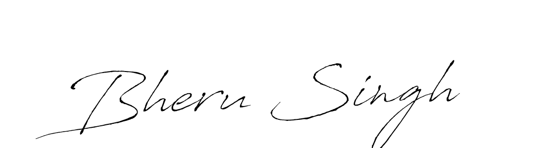 Create a beautiful signature design for name Bheru Singh. With this signature (Antro_Vectra) fonts, you can make a handwritten signature for free. Bheru Singh signature style 6 images and pictures png