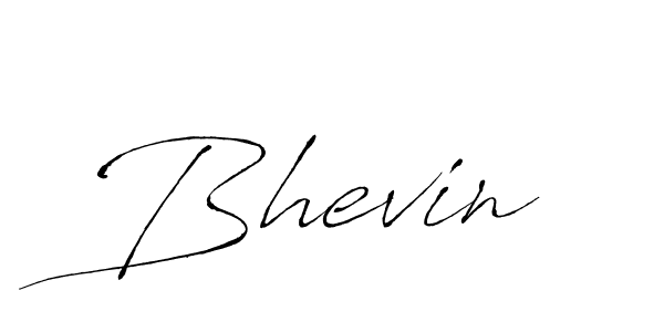 Create a beautiful signature design for name Bhevin. With this signature (Antro_Vectra) fonts, you can make a handwritten signature for free. Bhevin signature style 6 images and pictures png