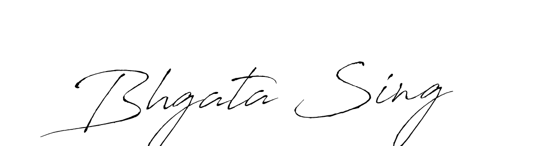 How to make Bhgata Sing name signature. Use Antro_Vectra style for creating short signs online. This is the latest handwritten sign. Bhgata Sing signature style 6 images and pictures png