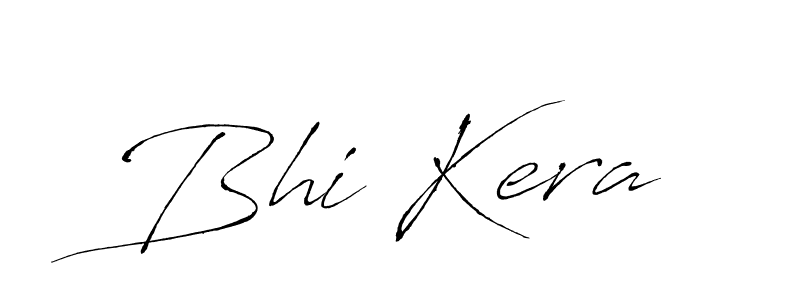 Bhi Kera stylish signature style. Best Handwritten Sign (Antro_Vectra) for my name. Handwritten Signature Collection Ideas for my name Bhi Kera. Bhi Kera signature style 6 images and pictures png