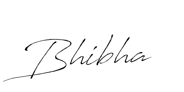 Use a signature maker to create a handwritten signature online. With this signature software, you can design (Antro_Vectra) your own signature for name Bhibha. Bhibha signature style 6 images and pictures png