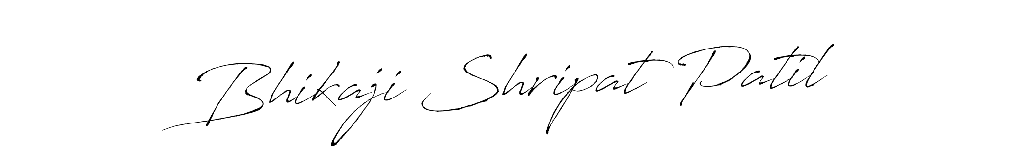 Create a beautiful signature design for name Bhikaji Shripat Patil. With this signature (Antro_Vectra) fonts, you can make a handwritten signature for free. Bhikaji Shripat Patil signature style 6 images and pictures png