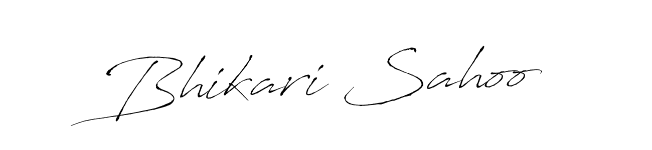 Make a beautiful signature design for name Bhikari Sahoo. With this signature (Antro_Vectra) style, you can create a handwritten signature for free. Bhikari Sahoo signature style 6 images and pictures png