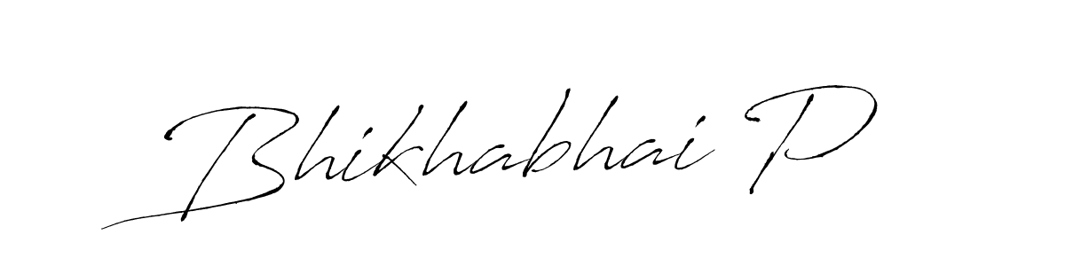 Use a signature maker to create a handwritten signature online. With this signature software, you can design (Antro_Vectra) your own signature for name Bhikhabhai P. Bhikhabhai P signature style 6 images and pictures png