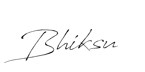 Make a beautiful signature design for name Bhiksu. With this signature (Antro_Vectra) style, you can create a handwritten signature for free. Bhiksu signature style 6 images and pictures png