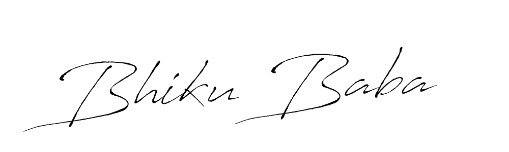 The best way (Antro_Vectra) to make a short signature is to pick only two or three words in your name. The name Bhiku Baba include a total of six letters. For converting this name. Bhiku Baba signature style 6 images and pictures png