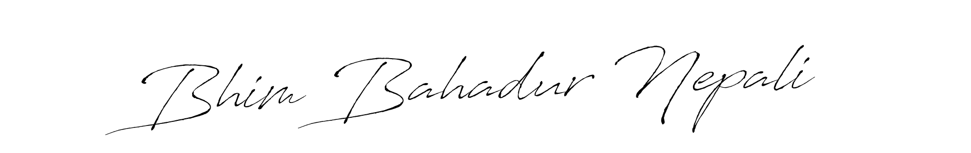 Use a signature maker to create a handwritten signature online. With this signature software, you can design (Antro_Vectra) your own signature for name Bhim Bahadur Nepali. Bhim Bahadur Nepali signature style 6 images and pictures png