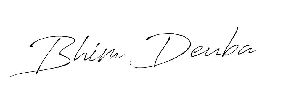 Design your own signature with our free online signature maker. With this signature software, you can create a handwritten (Antro_Vectra) signature for name Bhim Deuba. Bhim Deuba signature style 6 images and pictures png