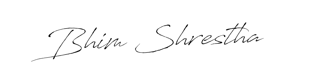 Bhim Shrestha stylish signature style. Best Handwritten Sign (Antro_Vectra) for my name. Handwritten Signature Collection Ideas for my name Bhim Shrestha. Bhim Shrestha signature style 6 images and pictures png