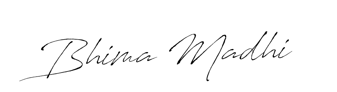 Design your own signature with our free online signature maker. With this signature software, you can create a handwritten (Antro_Vectra) signature for name Bhima Madhi. Bhima Madhi signature style 6 images and pictures png