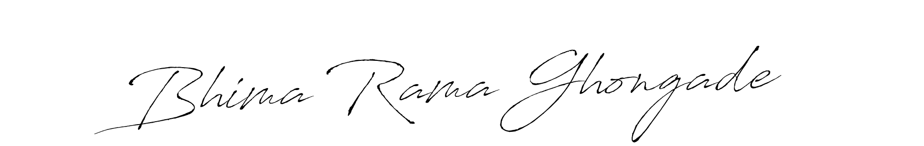 Design your own signature with our free online signature maker. With this signature software, you can create a handwritten (Antro_Vectra) signature for name Bhima Rama Ghongade. Bhima Rama Ghongade signature style 6 images and pictures png