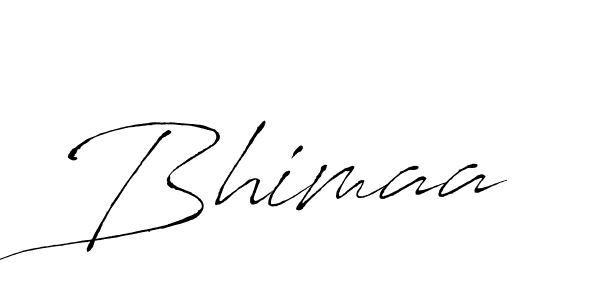 Create a beautiful signature design for name Bhimaa. With this signature (Antro_Vectra) fonts, you can make a handwritten signature for free. Bhimaa signature style 6 images and pictures png