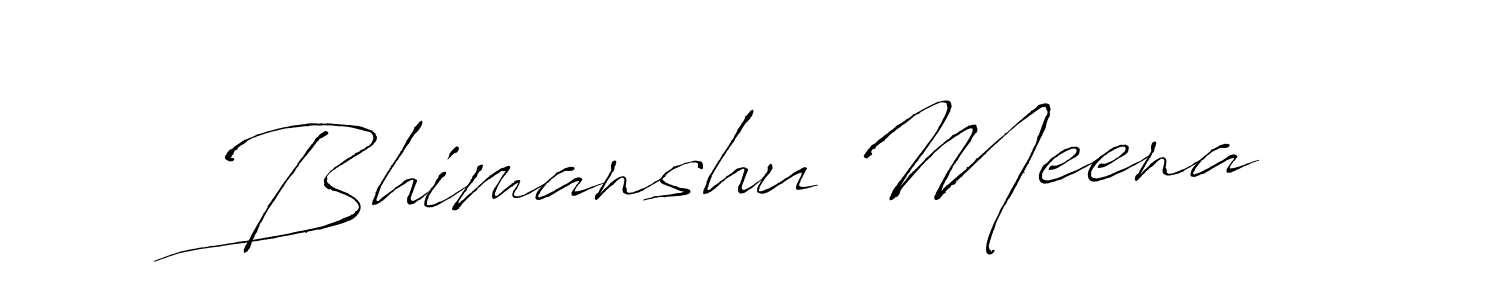 Similarly Antro_Vectra is the best handwritten signature design. Signature creator online .You can use it as an online autograph creator for name Bhimanshu Meena. Bhimanshu Meena signature style 6 images and pictures png