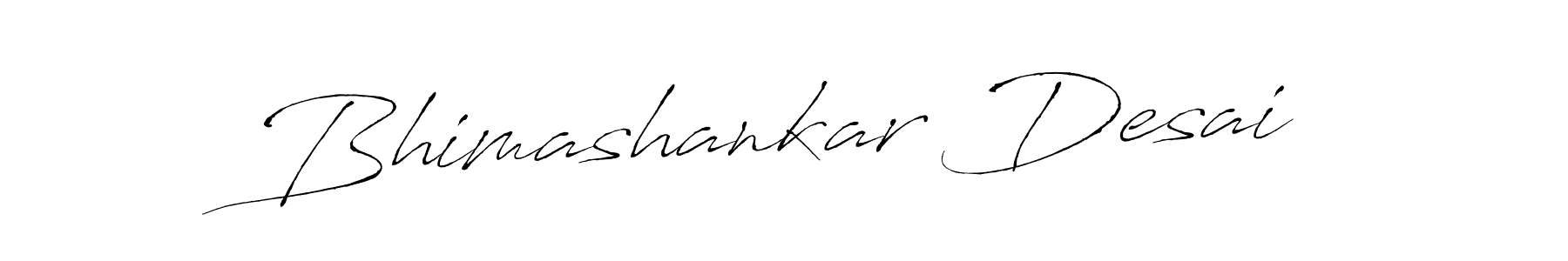 Create a beautiful signature design for name Bhimashankar Desai. With this signature (Antro_Vectra) fonts, you can make a handwritten signature for free. Bhimashankar Desai signature style 6 images and pictures png
