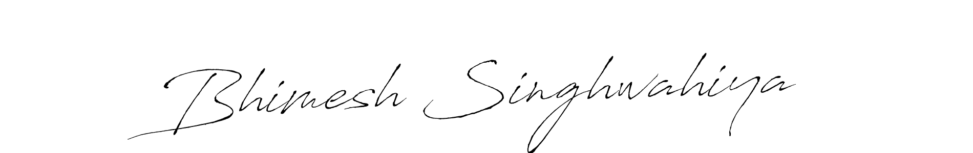 Design your own signature with our free online signature maker. With this signature software, you can create a handwritten (Antro_Vectra) signature for name Bhimesh Singhwahiya. Bhimesh Singhwahiya signature style 6 images and pictures png