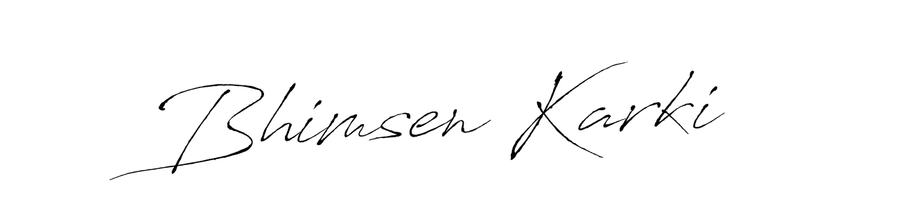 Also You can easily find your signature by using the search form. We will create Bhimsen Karki name handwritten signature images for you free of cost using Antro_Vectra sign style. Bhimsen Karki signature style 6 images and pictures png