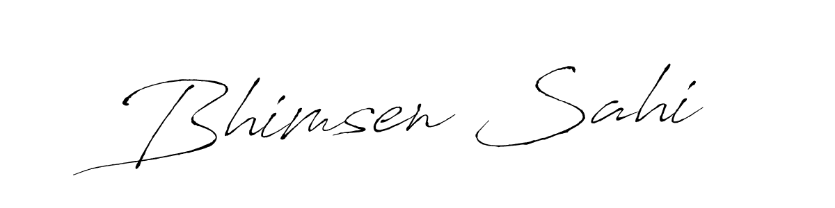 How to make Bhimsen Sahi signature? Antro_Vectra is a professional autograph style. Create handwritten signature for Bhimsen Sahi name. Bhimsen Sahi signature style 6 images and pictures png
